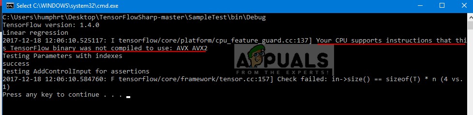 【解決法】TensorFlowの警告「Your CPU supports instructions that this TensorFlow binary was not compiled to use: AVX2」の原因と対処方法