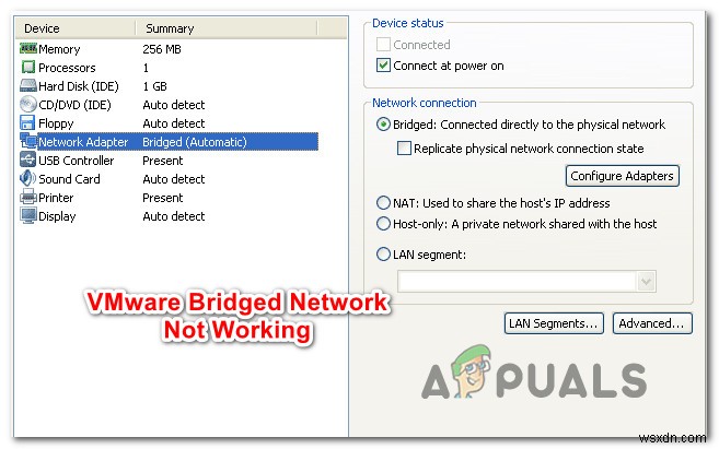 VMwareのブリッジネットワークが機能しないときの対処法まとめ