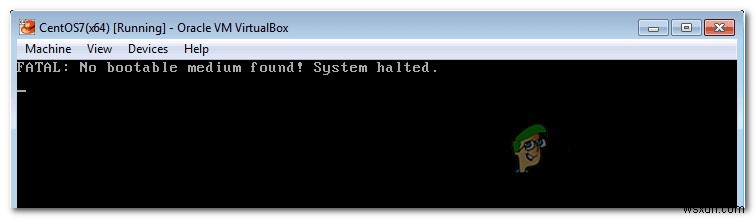 VirtualBoxで「FATAL: No bootable medium found! System Halted」エラーが出たときの原因と対処法