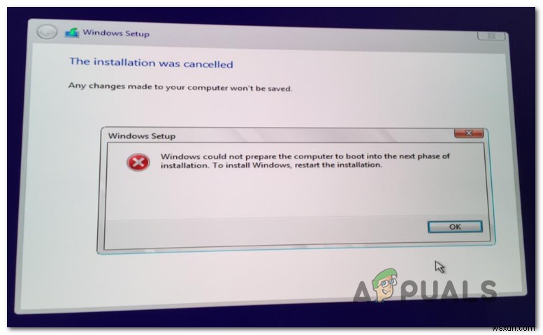 【解決】「Windowsは、インストールの次のフェーズで起動するためにコンピューターを準備できませんでした」エラーの対処法