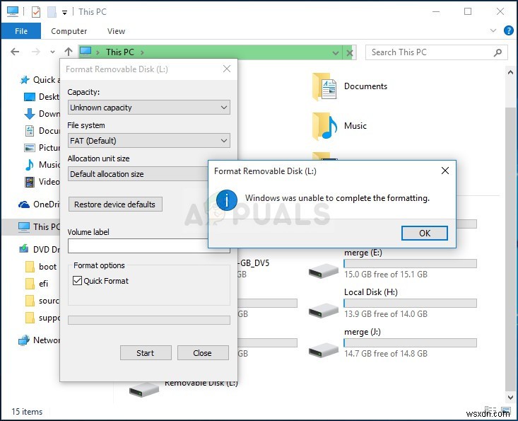 【解決】「Windowsはフォーマットを完了できませんでした」エラーの対処法