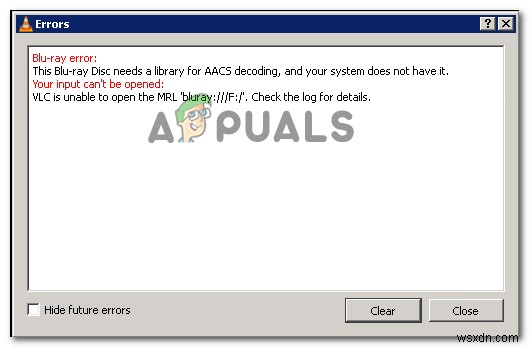 【解決済み】VLCで「このBlu-rayディスクにはAACSデコード用のライブラリが必要です」エラーが出る原因と対処法