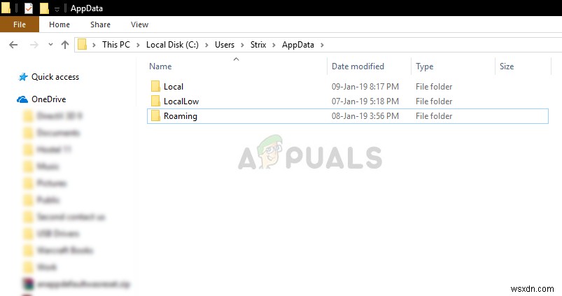 Windows 10でAppDataフォルダが見つからないときの対処法