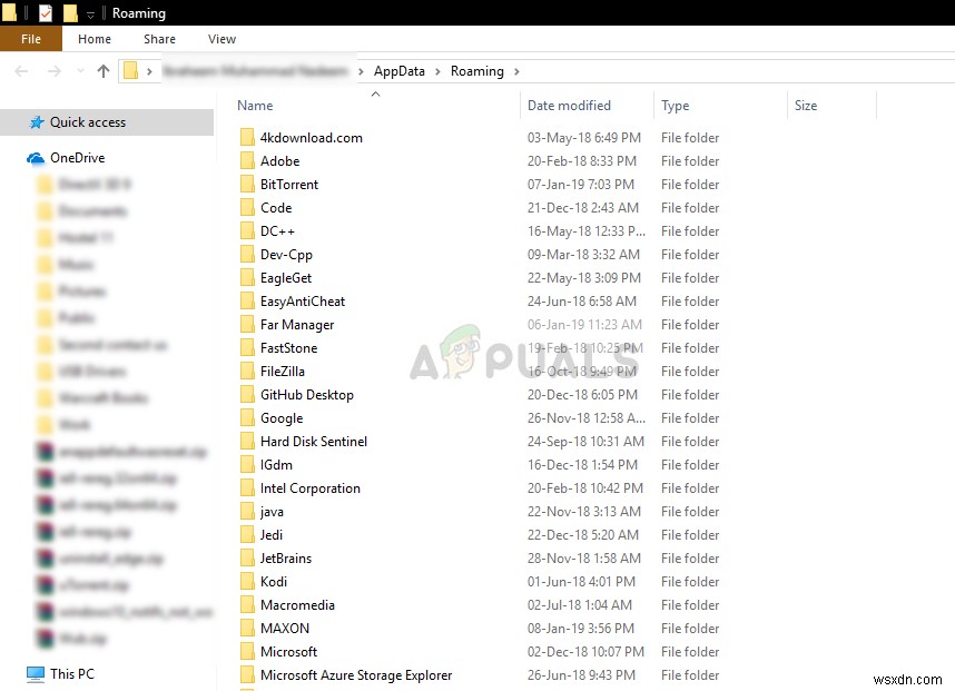 Windows 10でAppDataフォルダが見つからないときの対処法