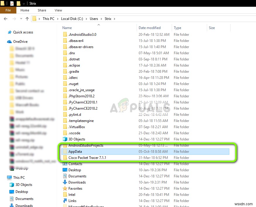 Windows 10でAppDataフォルダが見つからないときの対処法
