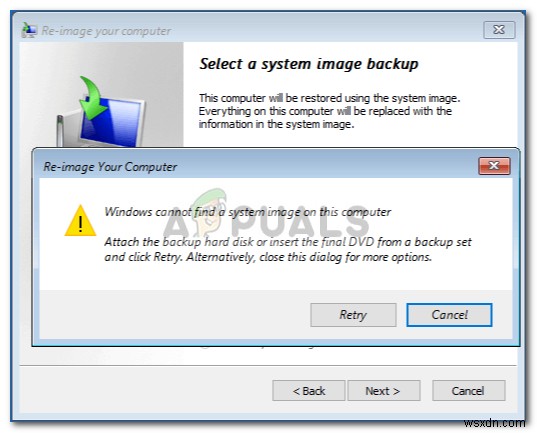 【解決法】「Windowsはこのコンピューターでシステムイメージを見つけることができません」エラーの対処方法