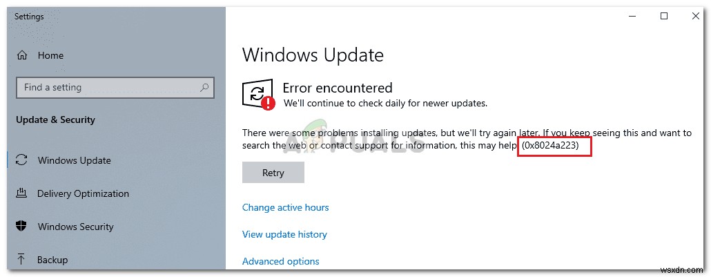 Windows Updateエラー0x8024a223の原因と解決方法