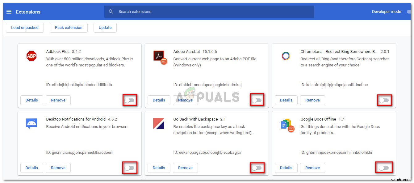 Chromeで「このWebページは拡張機能によりブロックされました(ERR_BLOCKED_BY_CLIENT)」と表示される時の対処法