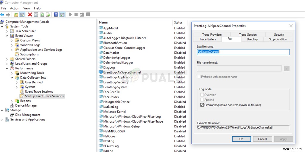 セッション「EventLog-AirSpaceChannel」がエラー0xC0000188で停止する問題の対処法
