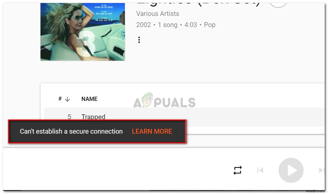 【解決】Google Playミュージックで「安全な接続を確立できません」エラーが出る場合の対処法