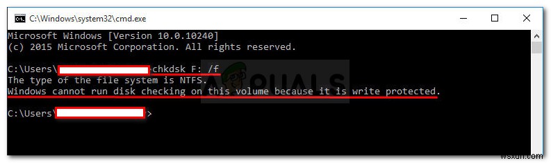 【解決】「書き込み保護されているため、Windowsはこのボリュームでディスクチェックを実行できません」エラーの直し方