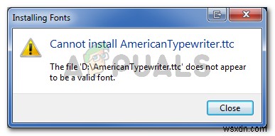 【解決】Windowsで「有効なフォントではないようです」エラーが出たときの対処法