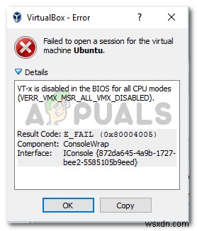【解決済み】「すべてのCPUモードにおいてBIOSでVT-Xが無効」エラー(Verr_Vmx_Msr_All_Vmx_Disabled)の修正方法