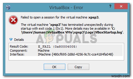 【解決策】VirtualBoxで「仮想マシンが起動中に終了コード1(0x1)で予期せず終了しました」エラーが出る場合の対処法