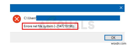Windows 10でファイルシステムエラー-2147219196が発生する原因と解決方法