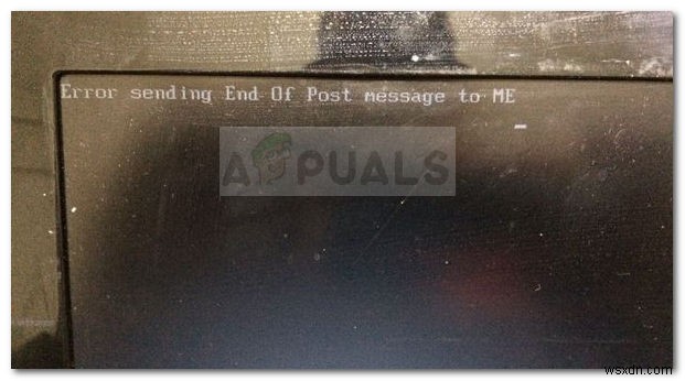 【修正】「Error sending End Of Post message to ME」エラーの原因と解決方法