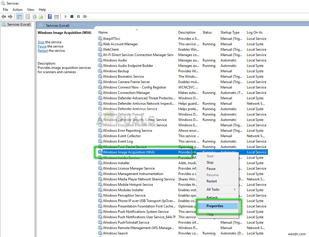 Windows Image Acquisition(WIA)の高CPU使用率を修正する方法