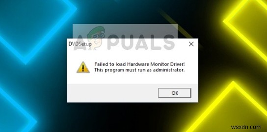 【解決策】「ハードウェアモニタードライバーを読み込めませんでした」エラーの直し方