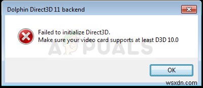 「Direct3Dの初期化に失敗しました」エラーの解決方法