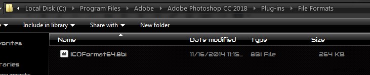 Photoshop CCでICOファイルを開く方法|無料プラグインでアイコン画像を編集する手順