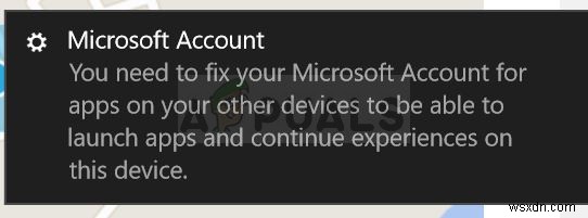 【Windows 10/Windows Phone】「他のデバイスのアプリ用にMicrosoftアカウントを修復する必要があります」エラーの解決方法