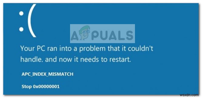 【解決法】APCインデックス不一致によるブルースクリーン(BSOD)エラーの直し方