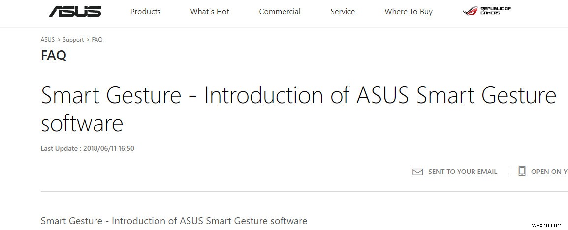 ASUS Smart Gestureが動作しないときの対処法6選