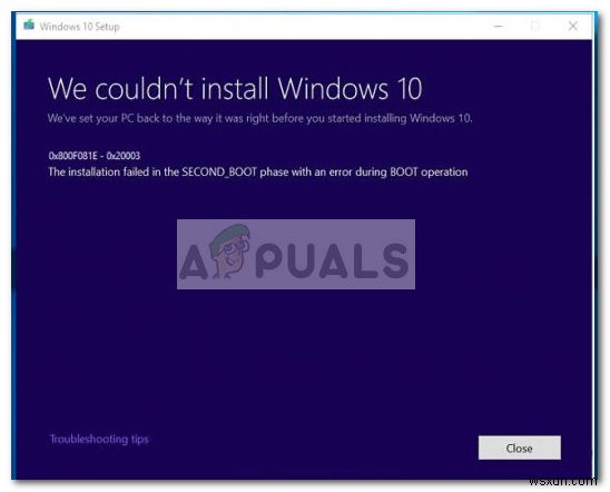 Windows 10アップデートエラー0x800f081eの原因と対処法