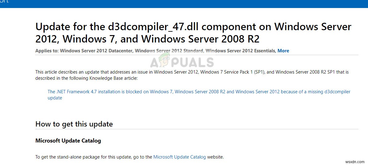 【修正】D3DCompiler_47.dll が見つからないエラーの解決方法
