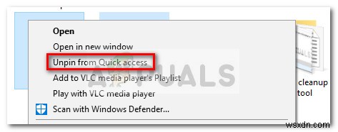 【Windows 10】クイックアクセスからFTPリンクの固定を解除できないときの対処法