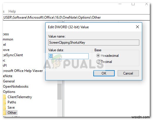Windows 10でOneNoteの画面クリッピングショートカットを変更する方法