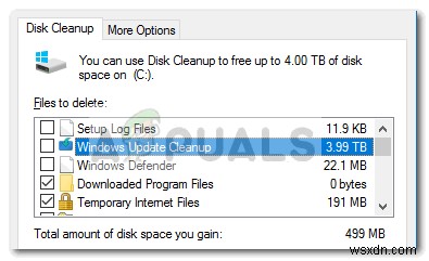 【修正方法】Windows Update後にディスククリーンアップが3.99TBと誤表示されるバグの対処法