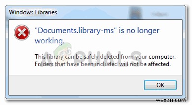 「Documents.library-msが動作しなくなりました」エラーを解決する方法