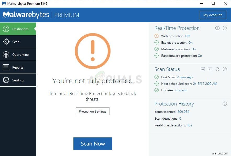 Malwarebytesの「リアルタイムWeb保護」がオンにならないエラーの解決方法9選