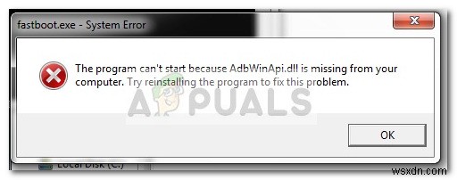 「AdbWinApi.dll が見つかりません」エラーの解決方法を徹底解説