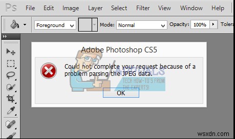【解決済み】Photoshopで「JPEGデータの解析に問題があるため、リクエストを完了できませんでした」エラーが出る原因と5つの対処法