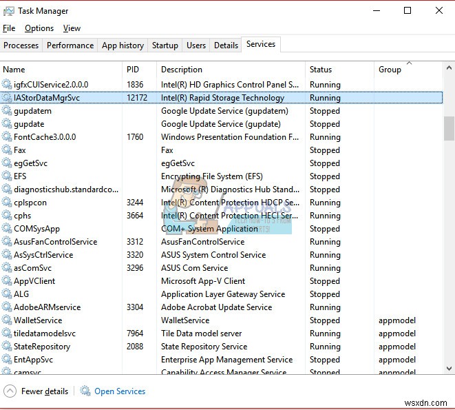 「Intel RSTサービスが実行されていません」エラーの直し方
