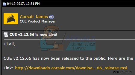 Corsair Utility Engine（CUE）のアップデートエラーを解決する方法