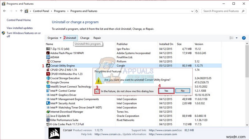 Corsair Utility Engine（CUE）のアップデートエラーを解決する方法