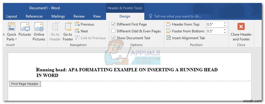 WordでAPAスタイルのランニングヘッドを挿入する方法を徹底解説