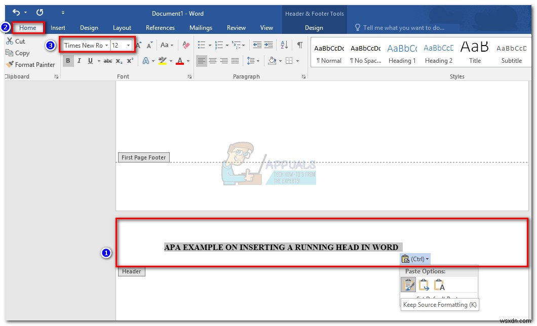 WordでAPAスタイルのランニングヘッドを挿入する方法を徹底解説