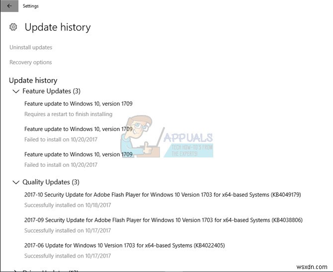 【解決法】Windows 10 Update 1709のインストールに失敗する問題の対処方法