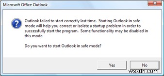 Outlookがセーフモードで起動する問題を修正する方法(2007・2010・2013・2016対応)