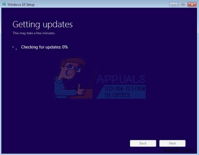 Windows 10のセットアップが「更新プログラムの確認」で止まる問題の対処法
