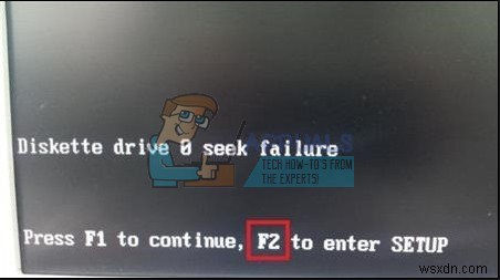 「Diskette Drive 0 Seek Failure」エラーの原因と解決方法