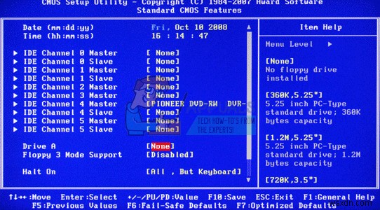 「Diskette Drive 0 Seek Failure」エラーの原因と解決方法