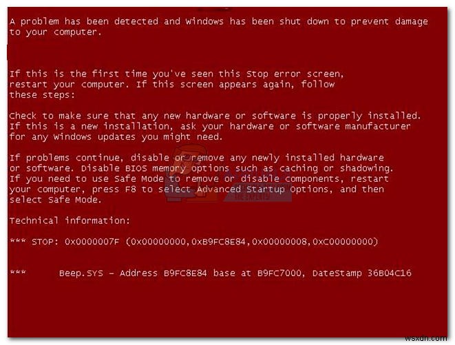 Windowsの「赤い画面(RSOD)」エラーの原因と5つの修正方法
