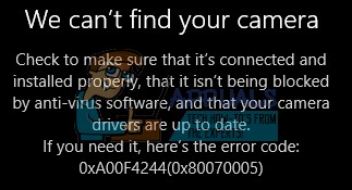 【修正版】Windows 10でカメラが見つからない・起動しないエラー(0xA00F4244)の対処法