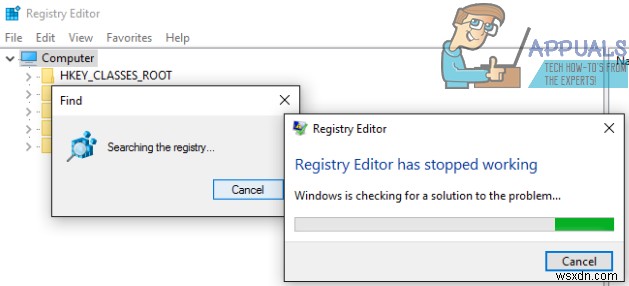 【Windows 10】レジストリキー検索中にRegedit.exeがクラッシュする問題の対処法