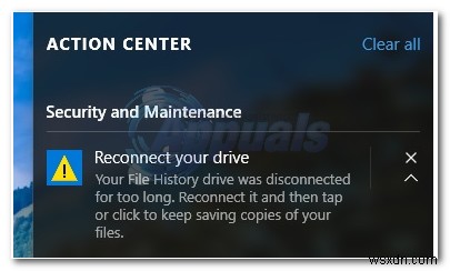 【解決方法】Windows 8/10の「ドライブを再接続してください」通知への対処法